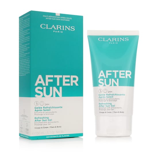 Clarins After Sun Gel body gel in packaging Clarins After Sun Gel soothing gel for skin care