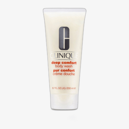 Флакон с гелем Clinique Deep Comfort Body Wash крупным планом