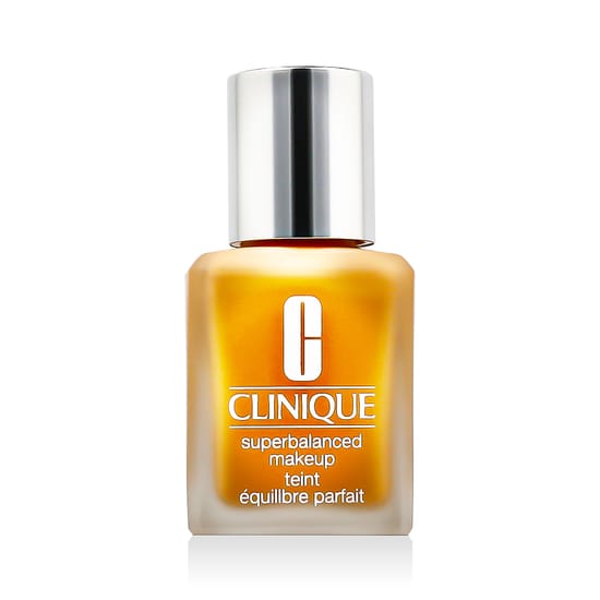 Clinique superbalanced makeup bottle close-up