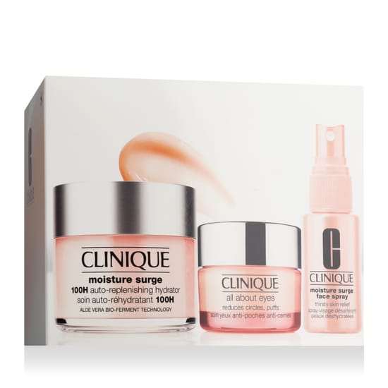Travel-sized Clinique Moisture Surge Ultra Hydration Set