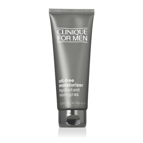Original packaging of Clinique for men oil free moisturizer Clinique for men oil free moisturizer bottle close-up