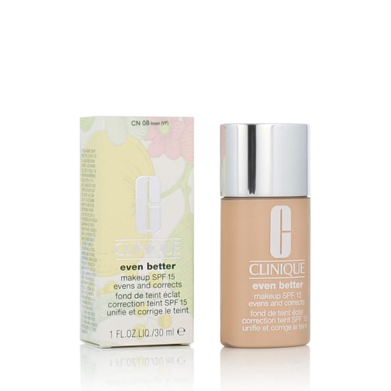 Clinique Even Better Makeup SPF 15 24 Linen Bottle, Lightweight Foundation Texture Close-Up
