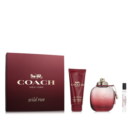 Флакон Coach Wild Rose EDP 90 мл с цветочным дизайном