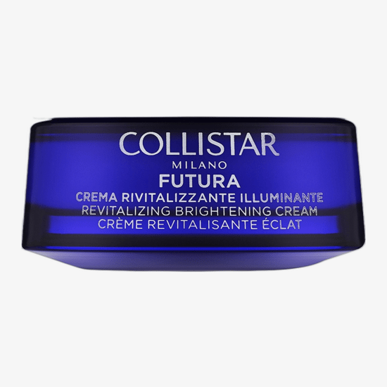 Collistar Futura Revitalizing Brightening Cream, illuminating day cream, face and neck skincare, smooth glowing skin