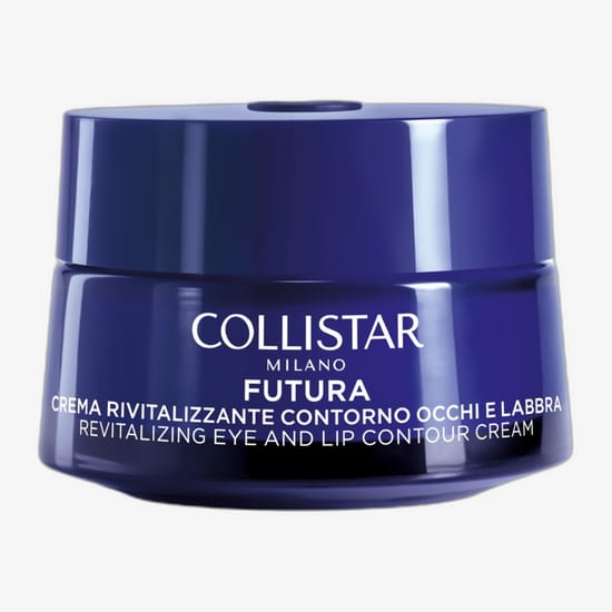 Collistar Futura silma- ja huulekontuurikreem elegantses pakendis Collistar Futura revitaliseeriva silma- ja huulekontuurikreemi tekstuuri ja pehmuse detailvaade