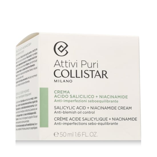 Collistar attivi puri salicylic acid + niacinamide cream packaging
