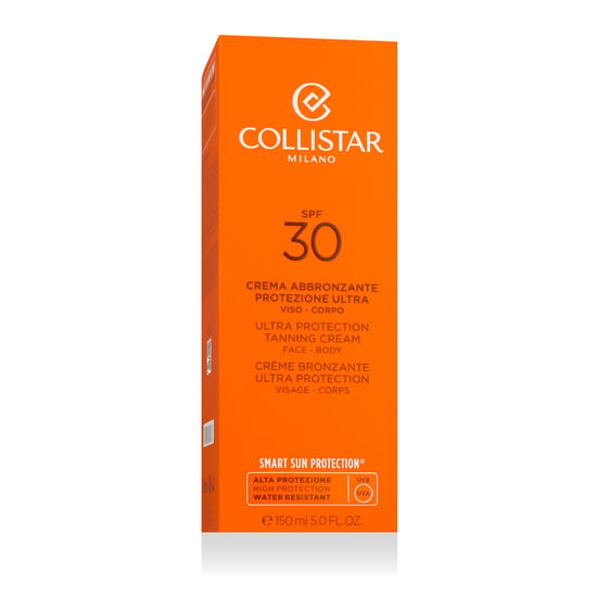 Collistar Special Perfect Tan Ultra Protection päevituskreemi detailvaade Pakend Collistar Special Perfect Tan Ultra Protection päevituskreem SPF 30