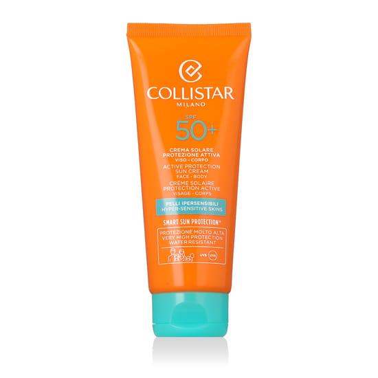 Collistar Smart Sun Protection® aktiivne kaitse näokreem SPF 50+ stiilses pakendis