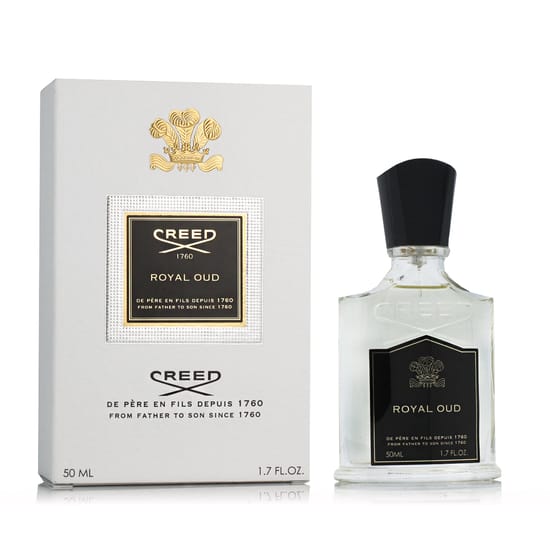 Elegant bottle of Creed Royal Oud EDP