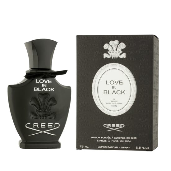 Bottle of Creed Love in Black EDT close-up