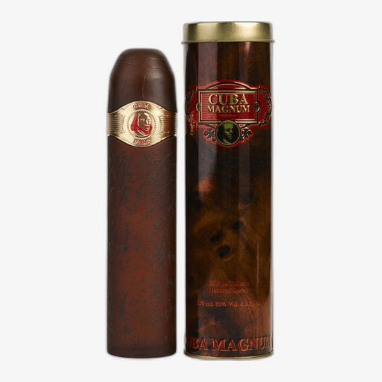 Close-up of Cuba Magnum Red EDT bottle