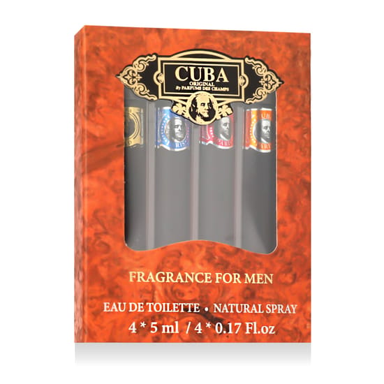 Neljast pudelist koosnev Cuba fragrance komplekt meestele