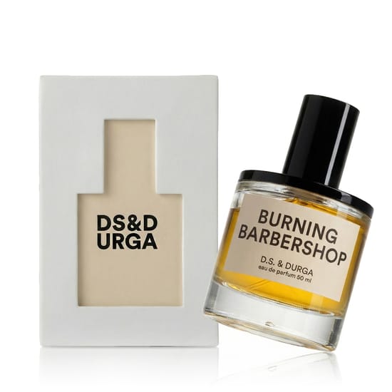 Minimalist bottle of D.S. & Durga Burning Barbershop EDP with refined design