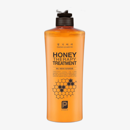 Bottle of Daeng Gi Meo Ri Honey Therapy Plus Treatment for hair care