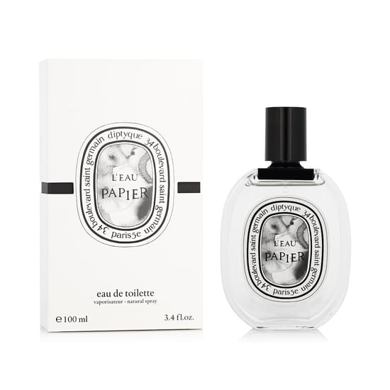 Флакон Diptyque L'Eau Papier EDT крупным планом