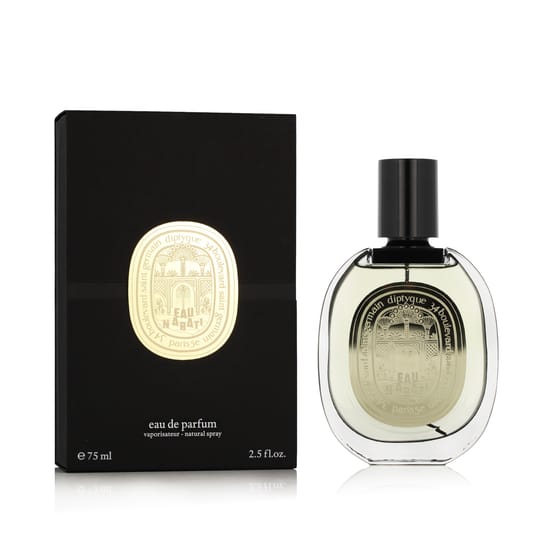 Close-up of Diptyque Eau Nabati fragrance bottle