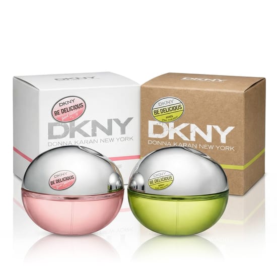 Элегантная упаковка набора DKNY Donna Karan Be Delicious Fresh Blossom и Pure New York EDP