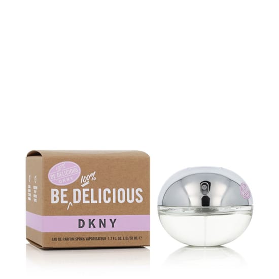 Elegant bottle of DKNY Donna Karan Be 100% Delicious EDP