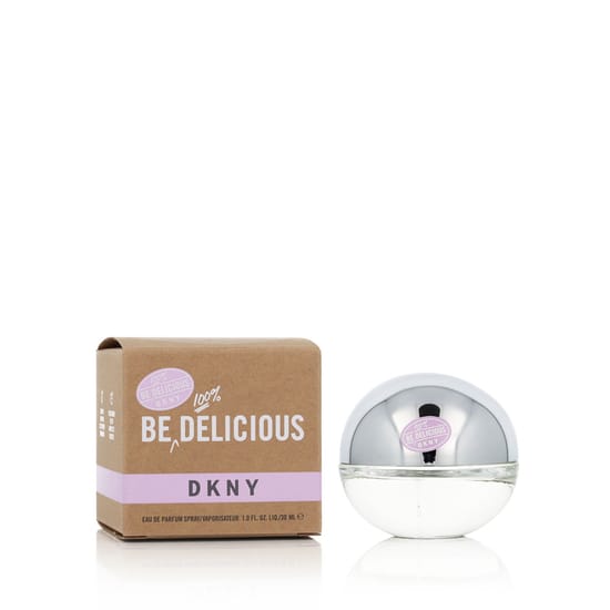 Elegant bottle of DKNY Donna Karan Be 100% Delicious EDP