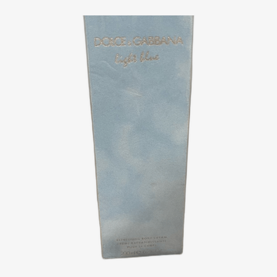 Luxurious Dolce & Gabbana Light Blue Body Cream Texture