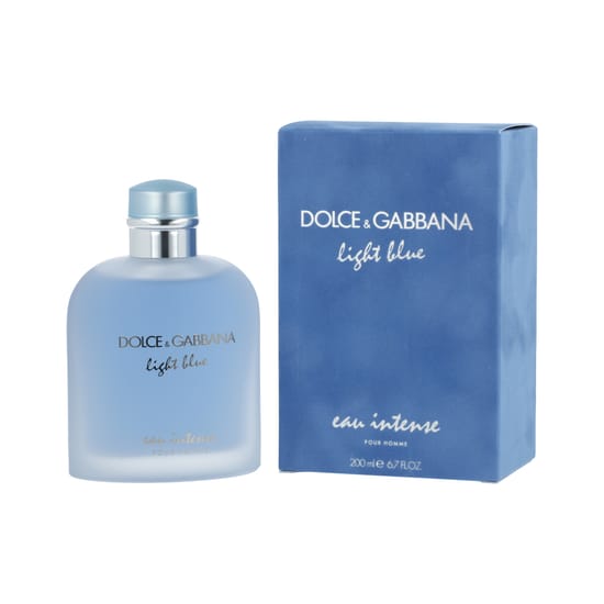 Dolce & Gabbana Light Blue Eau Intense Pour Homme bottle close-up