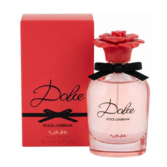 Original packaging of Dolce & Gabbana Dolce Rose EDT Bottle of Dolce & Gabbana Dolce Rose EDT up close