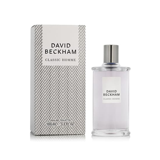 Original packaging of David Beckham Classic Homme EDT Bottle of David Beckham Classic Homme EDT on display