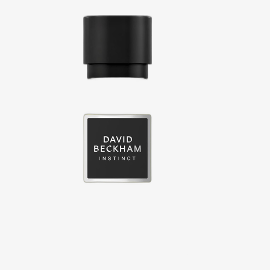 Close-up image of David Beckham Instinct Eau de Parfum bottle