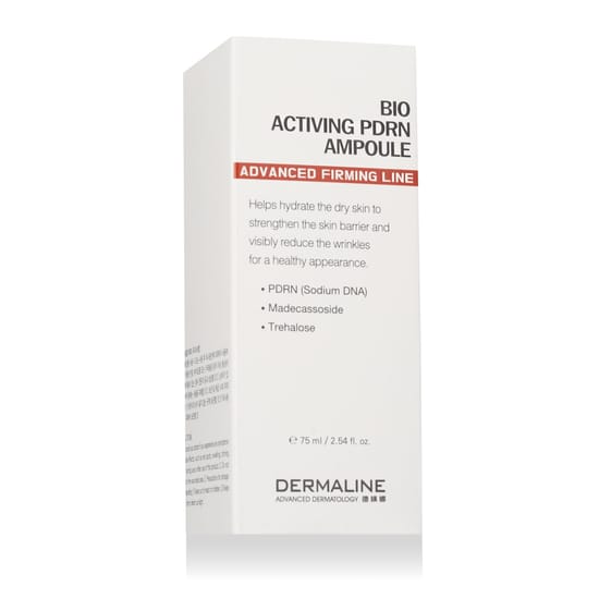 Dermaline Bio Activing PDRN Ampoule originaalpakend Dermaline Bio Activing PDRN Ampoule pudeli lähivõte