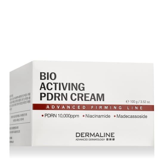 Dermaline Bio Activing PDRN kreemi originaalpakend Dermaline Bio Activing PDRN kreemi purgi lähedalt pildistatud foto