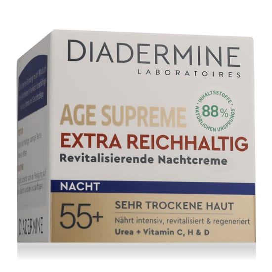 Age Supreme Extra Rich Revitalizing Night Cream by Diadermine Laboratoires Diadermine Laboratoires Age Supreme Extra Rich Revitalizing Night Cream jar close-up