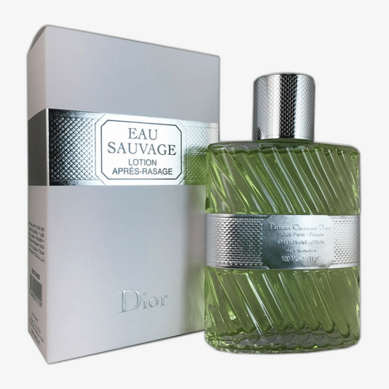 Packaging of Dior Eau Sauvage After Shave Lotion Dior Eau Sauvage After Shave Lotion in packaging