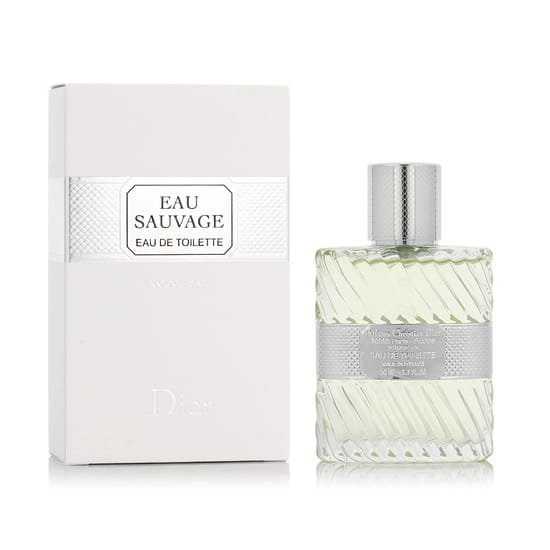 Флакон Dior Eau Sauvage EDT крупным планом с прозрачным, лаконичным дизайном