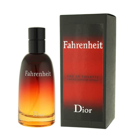 Elegant bottle of Dior Christian Fahrenheit Eau de Toilette