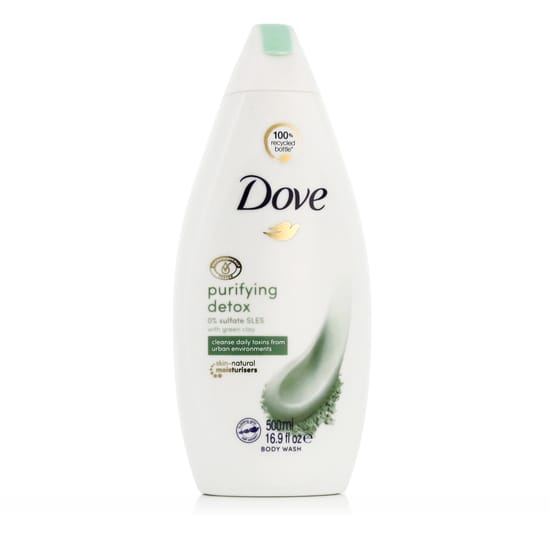 Dove Purifying Detox Green Clay Body Wash Bottle