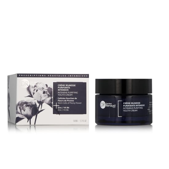 Close-up of dr renaud peony flower intensive purifying youth cream