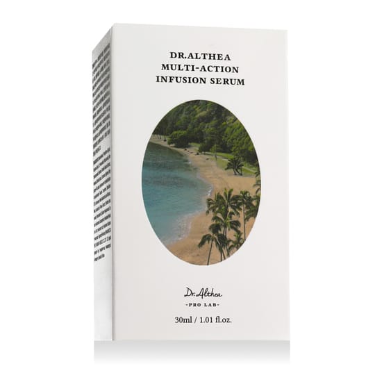 Dr.Althea Multi-Action Infusion Serum — фирменная упаковка Бутылочка сыворотки Dr.Althea Multi-Action Infusion Serum 30 мл крупным планом