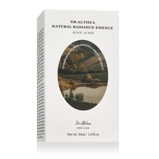 Оригинальная упаковка эссенции Dr.Althea Natural Radiance Флакон эссенции Dr.Althea Natural Radiance крупным планом