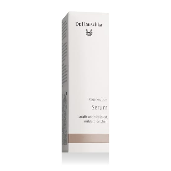 Dr. Hauschka regenerating serum originaalpakend Dr. Hauschka regenerating serum pudeli lähivõte