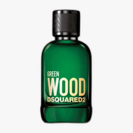 Elegant packaging of the Dsquared2 Wood for Him fragrance set