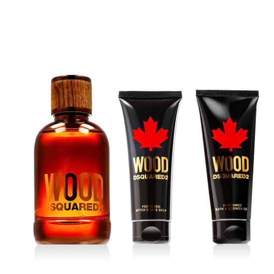 Elegantne pakend Dsquared2 Wood for Him lõhnakomplekti jaoks