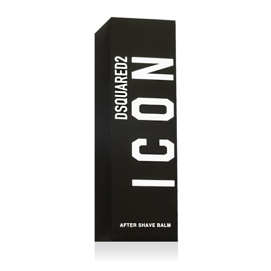 Elegant packaging of Dsquared2 Icon Pour Homme After Shave Balm, 100 ml, with minimalist design