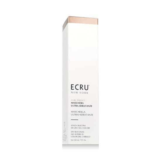 Ecru® curl perfect ultra hydrating mask packaging details Ecru® curl perfect ultra hydrating mask 200 ml in a stylish container