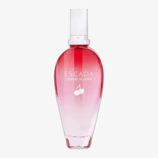 Close-up of Escada Cherry In Japan EDT bottle