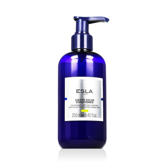 Bottle of ESLA Italy Lucent Color Conditioner with a vibrant design