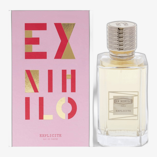 Close-up of Ex Nihilo Explicite EDP bottle