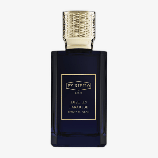 Exquisite packaging of Ex Nihilo Lust In Paradise Extrait Elegant bottle of Ex Nihilo Lust In Paradise Extrait