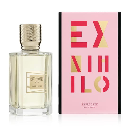 Close-up of Ex Nihilo Explicite EDP bottle