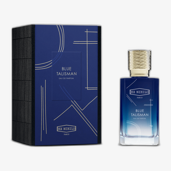 Sophisticated bottle of Ex Nihilo Blue Talisman EDP