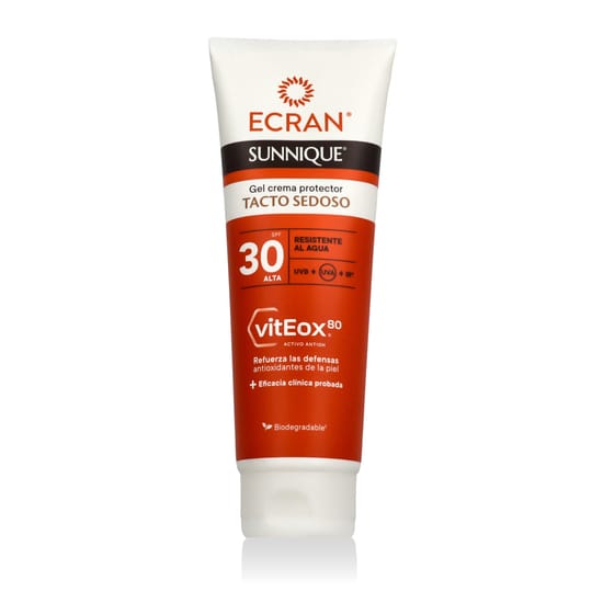 Ecran® Sunnique® Silk Touch geelkreem SPF 30 pakendis